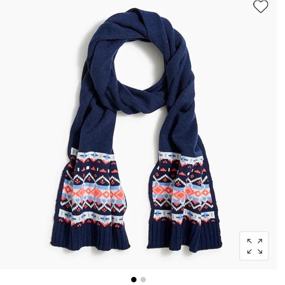 ❄️ J.Crew Fair Isle Scarf - Picture 1 of 4